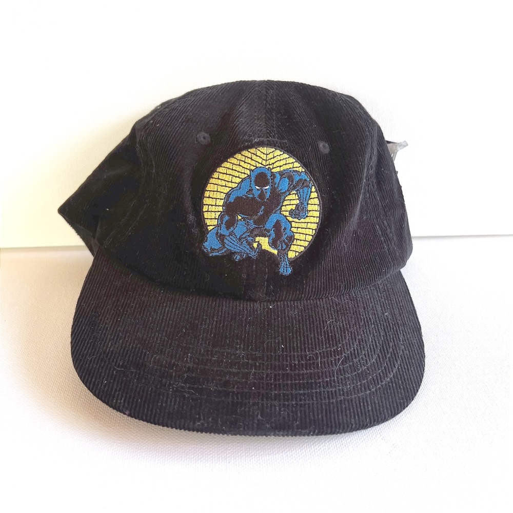 HUF Marvel Black Panther Night Prowling Snapback Hat Black Corduroy HT00784 O/S